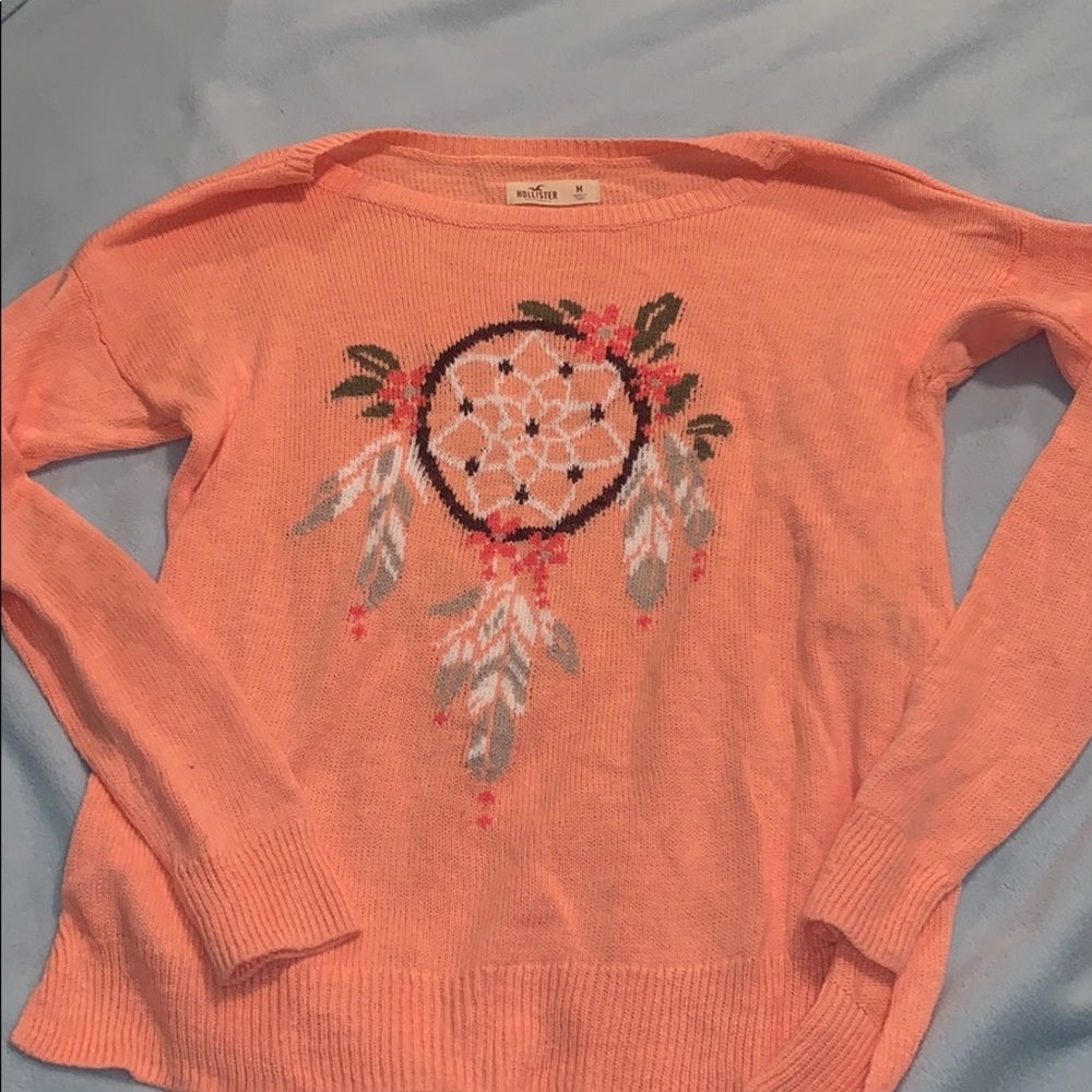 pink hollister sweater